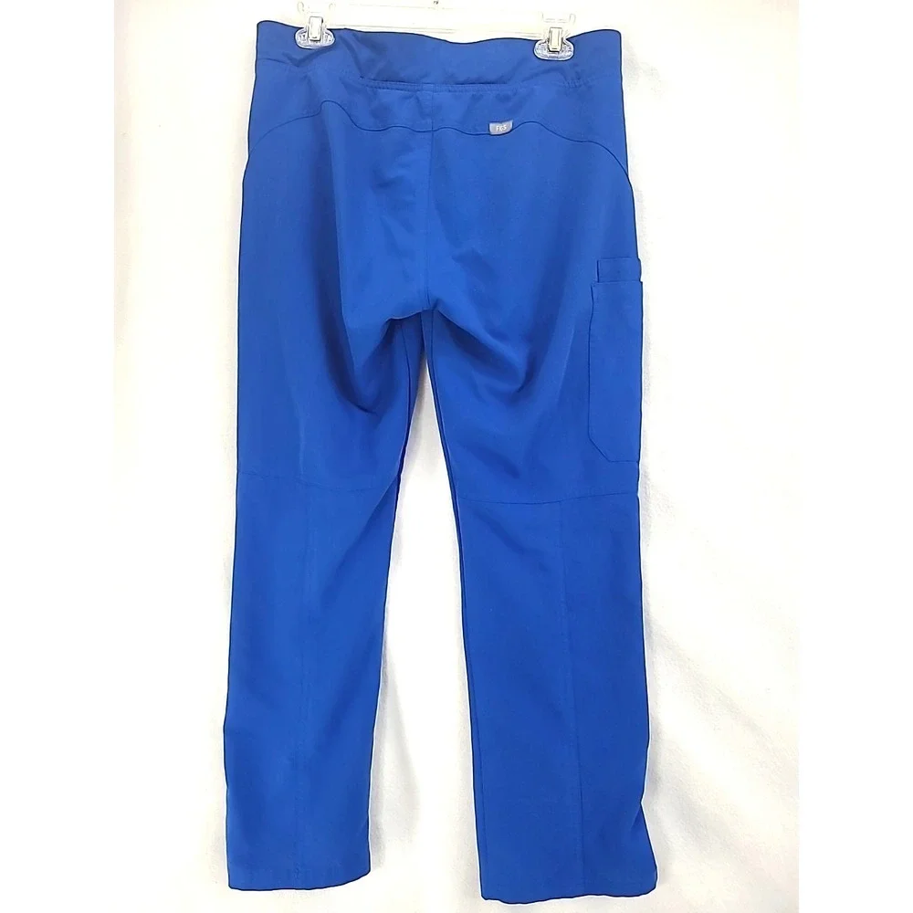 Figs Scrub Pants Sz M Technical Collection Blue Cargo Pockets 32x 29 Mid‎ Rise